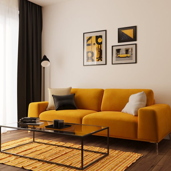 Veneris társasház IV. ütem I/10, II/10 (34m2) lakás belső látványterv - 2