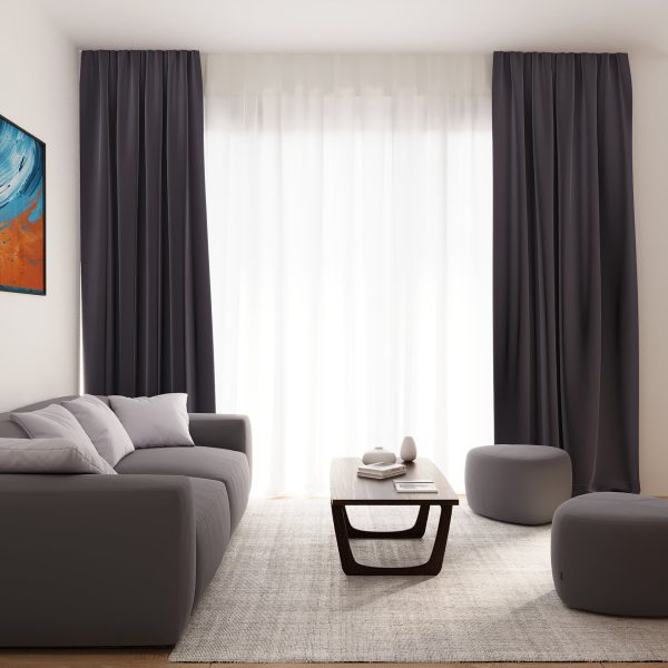 Veneris társasház IV. ütem I/1, II/1 (35m2) lakás belső látványterv - 7